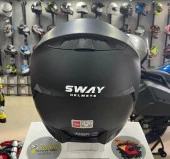 Sway 820 Full Face Şeffaf Vizör Kapalı Motosiklet Kaskı L Beden Mat Siyah - 3