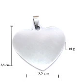 FerizZ 316L Çelik Kalpli Kolye Ucu TGR-552 thumbnail 4