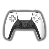 Cosmostech PLAYX PS4 ,PC , Android Tv , Tv Box Mobil Uyumlu Kablosuz Controller Gamepad Oyun Kolu Beyaz-Siyah - 2