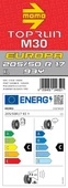Momo 205/50 R17 93Y XL M30 Toprun Oto Yaz Lastiği (Üretim Tarihi: 2023) - 4