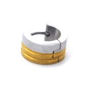 Altın Kaplama Çift Renk Kalın Halka Küpe UNK-722 thumbnail 5