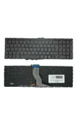 Hp ile Uyumlu Pavilion 15-ab103nt, 15-ab104nt, 15-ab105nt Notebook Işıklı Klavye Siyah TR - 1