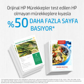 HP 653 Mürekkep Kartuşu Siyah 3YM75AE - 3