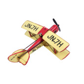 Dekoratif Metal Uçak Çift Kanatlı 1510E-5415 Model-M80 - 1