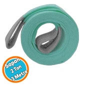 Sapan Polyester Spanzet 2 Ton 3 Metre Turkuaz Sağlam Yük Kaldırma Taşıma İndirme Halat - 1