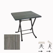 Klasik Katlanır Werzalit Kare Tabla Masa (80X80) - Magma - 1
