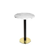 Bistro Masa (Karanfil Gold Werzalit Yuvarlak Q 60cm)  - Afyon Mermer - 1