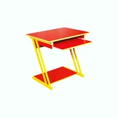 Bilgisayar ve Çalışma Masası (Fanatik) Z Profilli 6113 - Sarı Kırmızı (Masa Lambası Hediyelı) - 1