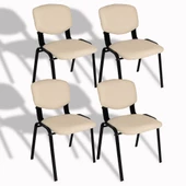 Form Ofis ve Toplantı Sandalyesi (4 Adet) - Krem - 1