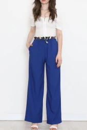 Beli Lastikli Palazzo Pantolon Saks1 - 20866.683. - 4