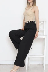 Beli Lastikli Palazzo Pantolon Siyah1 - 20866.683. - 2