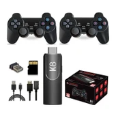 DOREKA K8 GAMESTİCK Taşınabilir mini oyun konsolu 64G 4K HD Retro oyun konsolu - 1