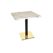 Karanfil Werzalit Gold Kare Masa 80X80  - Afyon Mermer - 1