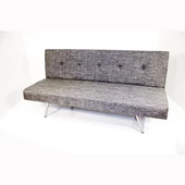 Best 3lü Ofis Koltuğu Yataklı - Füme - 1
