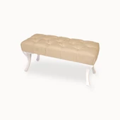 Bench Puf Kapitoneli - Krem - 1
