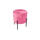 Puf Yuvarlak (Çelik Ayak) - Pembe - 1