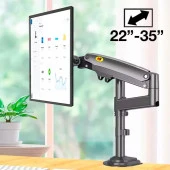NB H100 22"-35" LCD / LED Monitör Tutucu Kol Amortisörlü Vesa Monitör Standı thumbnail 1