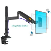 NB H100 22"-35" LCD / LED Monitör Tutucu Kol Amortisörlü Vesa Monitör Standı thumbnail 7