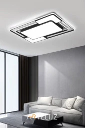 ARTELUZ DİKDÖRTGEN MODEL MODERN PLAFONYER AVİZE (90X60 CM) thumbnail 2