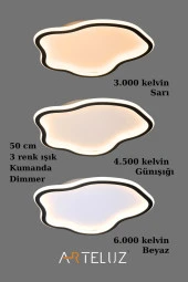 ARTELUZ ASİMETRİK MODEL MODERN PLAFONYER AVİZE (50 CM) thumbnail 4