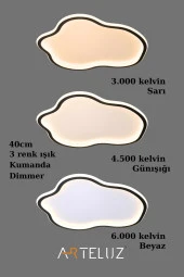 ARTELUZ ASİMETRİK MODEL MODERN PLAFONYER AVİZE (40 CM) - 4