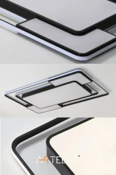 ARTELUZ DİKDÖRTGEN MODEL MODERN PLAFONYER AVİZE (90X60 CM) thumbnail 5