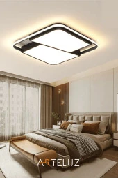 ARTELUZ KESİK KARE MODEL MODERN PLAFONYER AVİZE (50X50 CM) - 4