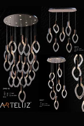 ARTELUZ Luxury Deri Detaylı Model Modern Avize thumbnail 4