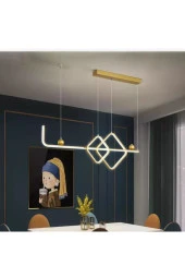 ARTELUZ Sarkıt 2li Üçgen Model Led Sarı Avize 3 Renk Işık - 3