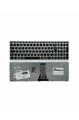Lenovo ile Uyumlu 500-15ISK 80NT00UNTX, 500-15ISK 80NT00UWTX Notebook Klavye Gümüş Gri TR - 1