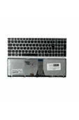 Lenovo ile Uyumlu B5045 Type 80F0, B50-45 Type 80F0 Işıklı Klavye Gümüş Gri TR - 1