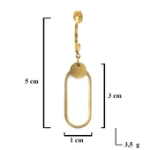 Altın Kaplama Sedef Taşlı Sallantılı Küpe UNK-570 thumbnail 3