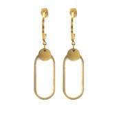 Altın Kaplama Sedef Taşlı Sallantılı Küpe UNK-570 thumbnail 1