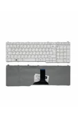 Toshiba ile Uyumlu Satellite C660-1M1, C660-1M2, C660-1M3, C660-1M4 Notebook Klavye Beyaz TR - 1