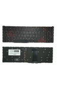 Acer ile Uyumlu Nitro 5 AN517-52-78C3 Işıklı Klavye Siyah Tr ( Kırmızı Aydınlatma Versiyon ) - 1