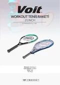 Voit Workout Tenis Raketi 21 Inch Yeşil thumbnail 3