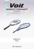 Voit Workout Tenis Raketi 23 Inch Mavi thumbnail 2