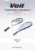 Voit Tournament Pro Tenis Raketi 23 Inch Mavi thumbnail 1