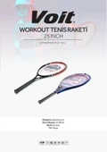 Voit Workout Tenis Raketi 25 Inch Kırmızı - 3