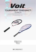 Voit Tournament Pro Tenis Raketi 25 Inch Kırmızı thumbnail 3