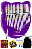 Midex KLX-660 Mor Renk Cam Kalimba 17 Tuşlu Full Set thumbnail 1