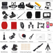 GoPro Hero 12/11/10/9 su geçirmez koruyucu kılıf su geçirmez şnorkel  selfie çubuğu kafa kayışı - 7