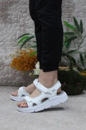 Lumberjack Gena Beyaz Rahat Esnek Orijinal Ürün Kadın Sandalet thumbnail 3