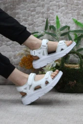 Lumberjack Gena Beyaz Rahat Esnek Orijinal Ürün Kadın Sandalet thumbnail 5