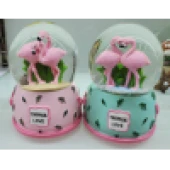 Flamingo Kar Küresi Büyük Boy thumbnail 1