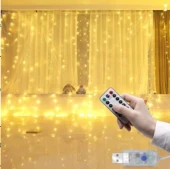 Tel Perde Led 3*3m 300 Led Gün Işığı thumbnail 1