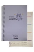Zamansız Haftalık Ajandam 1 Adet Sert Kapak 120 Yaprak Zamansız Haftalık Planlayıcı Tarihsiz Ajanda Hediyelik Defter - 7