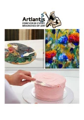 Plastik Spatül 5 Li Set Resim Ve Heykel Plastik Spatula Esnek Plastik Palet Bıçağı 3 Paket - 5