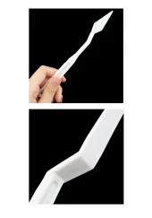 Plastik Spatül 5 Li Set Resim Ve Heykel Plastik Spatula Esnek Plastik Palet Bıçağı 1 Paket - 7