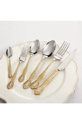 Margaret 36 Parça Kaşık Çatal Bıçak Takımı - Gold - 2